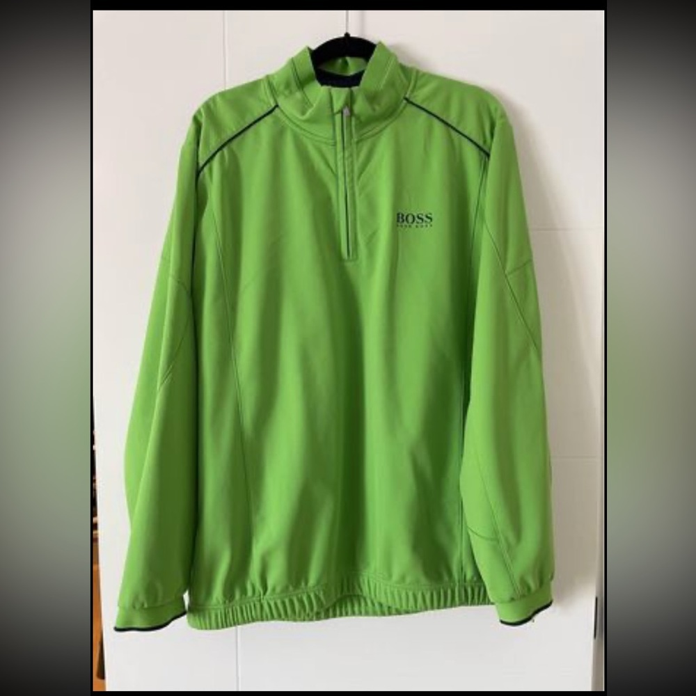 Men Hugo Boss 3/4 Zip waterproof/windproof jacket size XXL